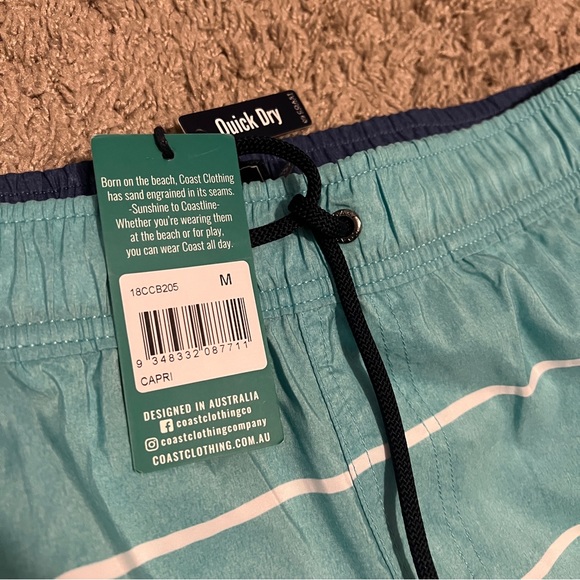 NWT Coast Clothing Co. Shorts | Capri Quick Dry | Medium - Picture 3 of 4